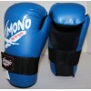 Kimono Semi Contact Karate Gloves PU Quality Blue/Blk Sz XS-XL